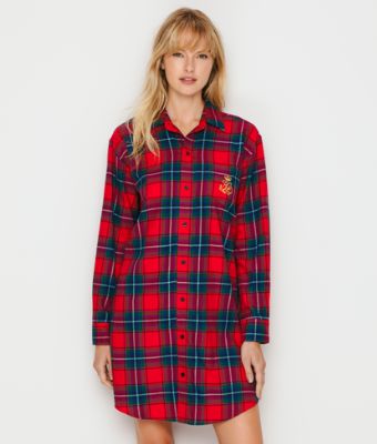 Lauren Ralph Lauren Brushed Twill Sleep Shirt